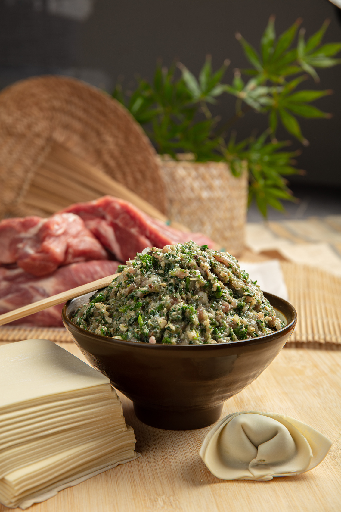 荠菜鲜肉大馄饨