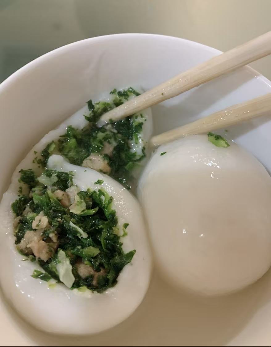 荠菜肉汤团