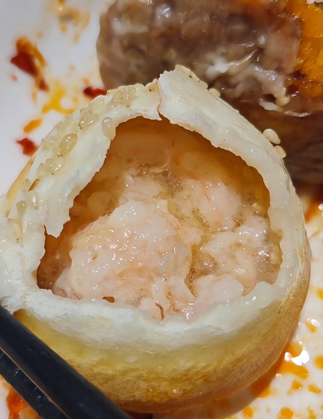 虾肉生煎